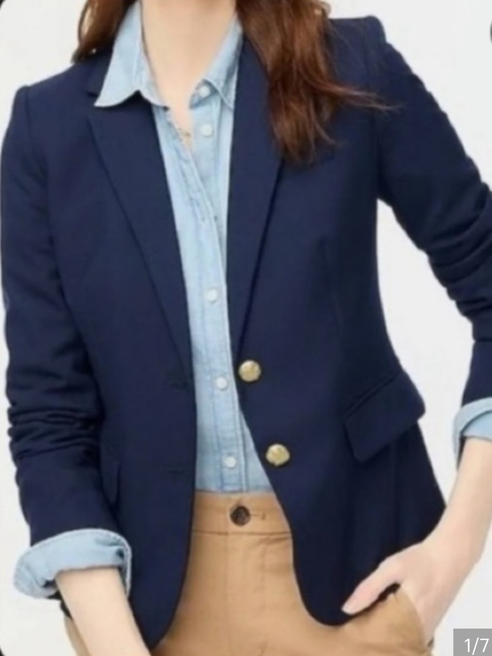 J Crew Womens Old Money Preppy Classic Two-Button Blazer Size 24 Ivy League Wool - Picture 2 of 14